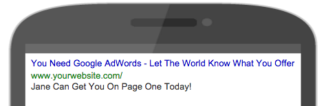 Google AdWords Mobile